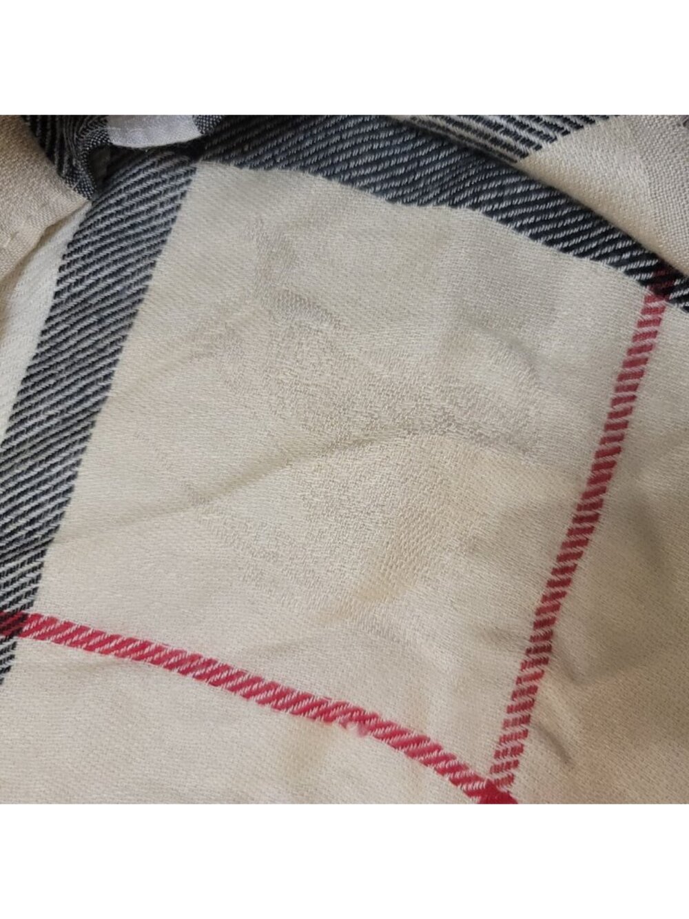 Burberry Cashmere Nova Check Scarf Stole Shawl made in Scotland unisex Brown - Picture 6 of 6